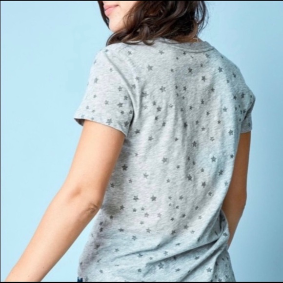 Stella & Dot Scattered Star Tee- Grey size Medium - Picture 2 of 8